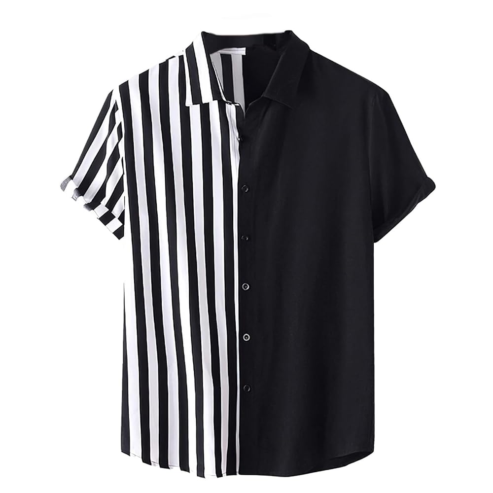 Amazon.com: TheyLook Mens Short Sleeve Button Down Shirt